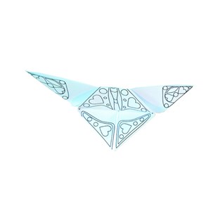 Coloring origami - papillon