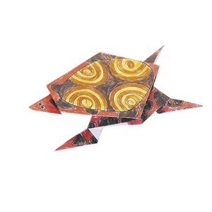 Coloring origami - tortue