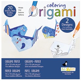 Coloring origami - baleine