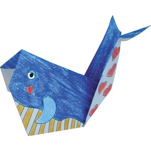 Coloring origami - baleine
