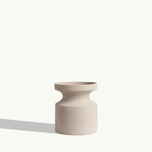 Vase module beige - engobe - 16cm