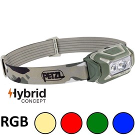Lampe frontale petzl aria 2 rgb hybrid