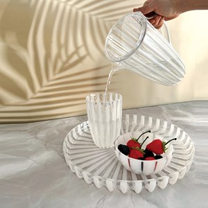 Plateau rond 31 cm blanc guzzini