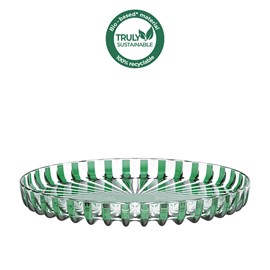 Plateau rond 31 cm vert guzzini