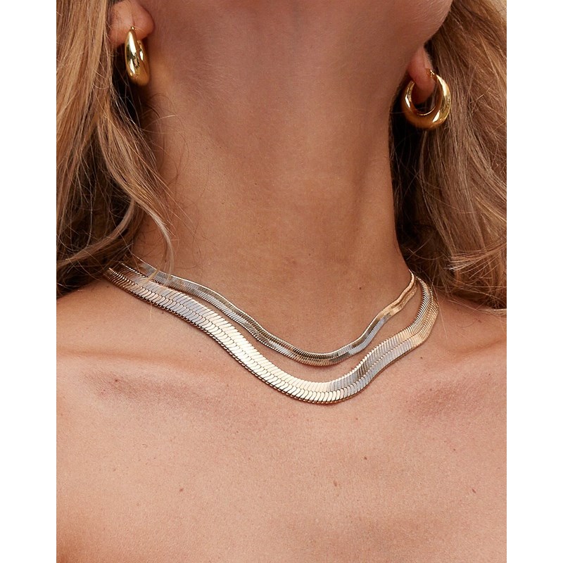 apsarajewels - Collier chaine or large serpentine