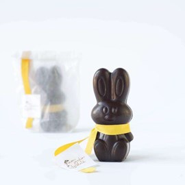 Lapin de pâques bio chocolat noir