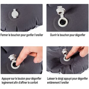 Oreiller gonflable cao avec gonfleur in