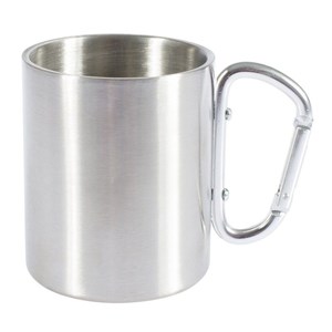 Tasse inox avec poignée mousqueton cao 0,3l double paroi