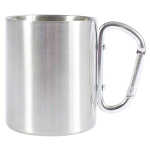 Tasse inox avec poignée mousqueton cao