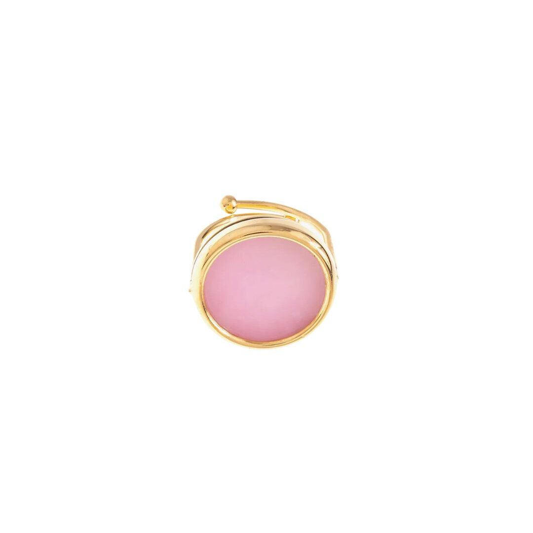 Bague En Bronze Réglable Avec Fleur Verte - 3 Mm Large, 10 Mm Diamètre - Adulte