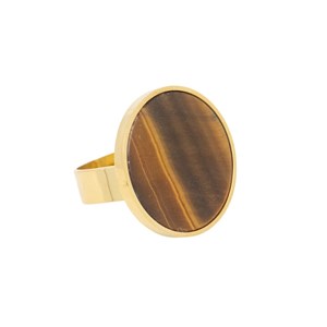 Bague paloma – oeil de tigre