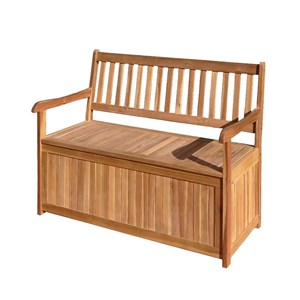 Banc coffre en bois d'acacia