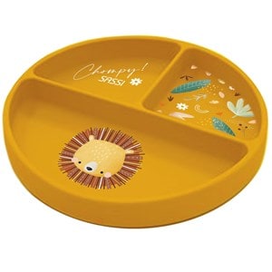 Assiette en silicone chompy le lion