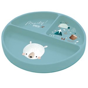 Assiette en silicone munchy l'ours