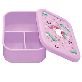 Boîte à lunch en silicone sparkly la l