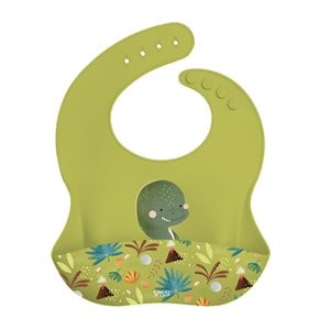 Bavoir en silicone cracky le dinosaure