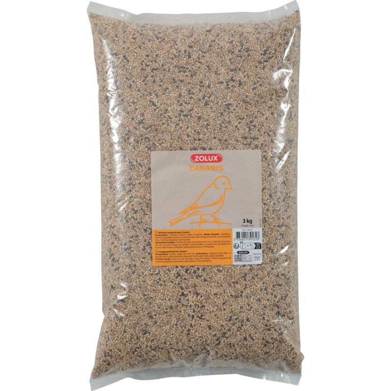 Zolux - Graines pour canaris sac de 3 kg pour o
