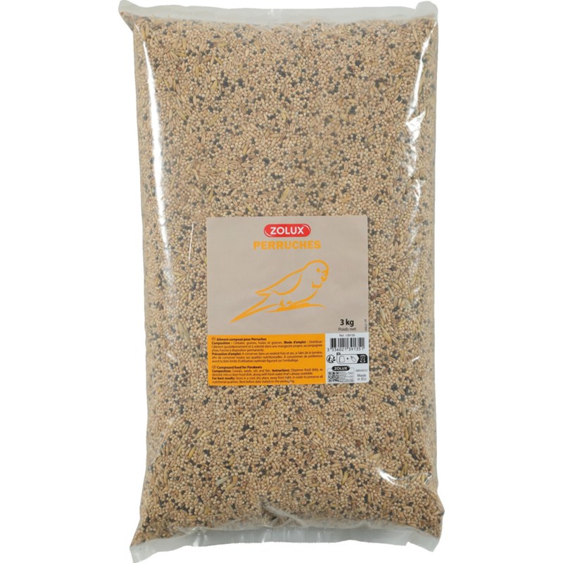 Zolux - Graines pour perruches sac de 3 kg pour