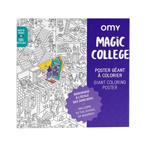 Omy poster à colorier  magic college -