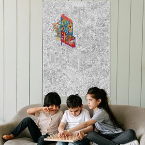 Omy poster à colorier  magic college -