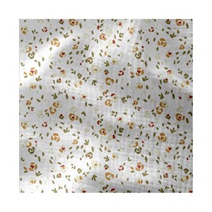 Couverture blanche à motifs camel kaki