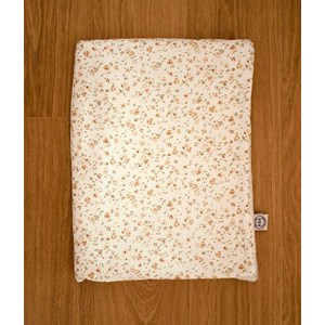 Couverture blanche à motifs camel kaki