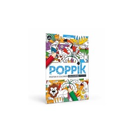 Poster animaux à colorier - poppik
