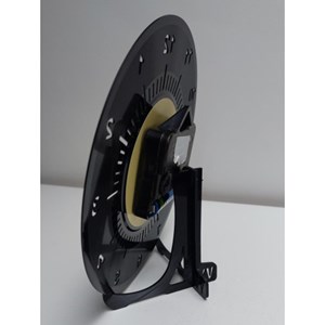 Horloge vinyle 45t recyclé yellow