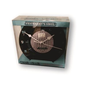 Horloge vinyle 45t recyclé yellow