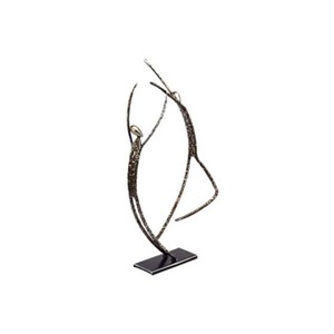 Statuette métal duo figure - histoire de