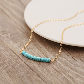 Collier ras de cou turquoise