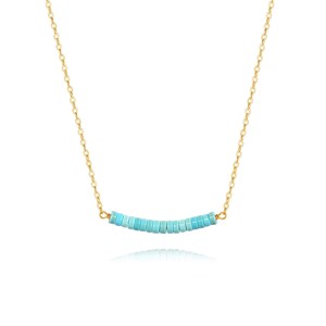 Collier ras de cou turquoise