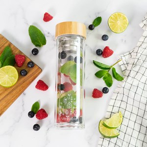 Bouteille en verre avec infuseur 450ml
