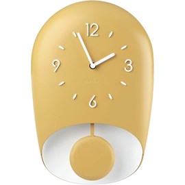 Horloge avec pendule jaune guzzini