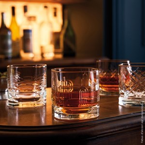 Set de 4 verres à whisky, dandy