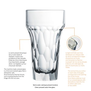 Lot de 4 chopes, silex