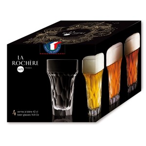 Lot de 4 chopes, silex