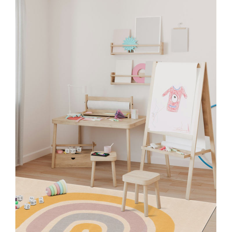 AFK Living - Tapis enfant super doux arc-en-ciel