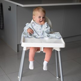 Bavoir cover & catch hippo