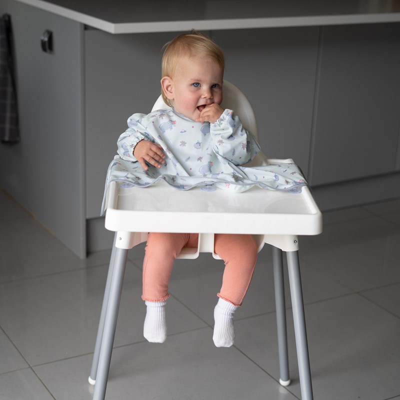 Bavoir cover & catch hippo