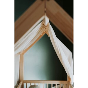 Ciel de lit cabane écru