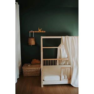 Ciel de lit cabane écru