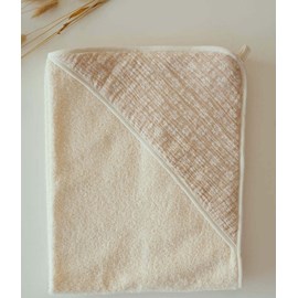 Cape de bain couleur lin