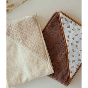 Cape de bain couleur lin