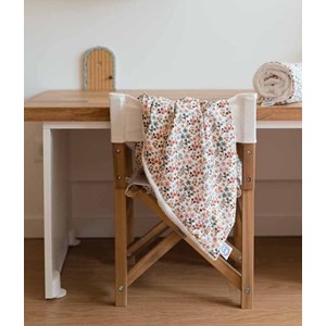 Couverture fleuri rose