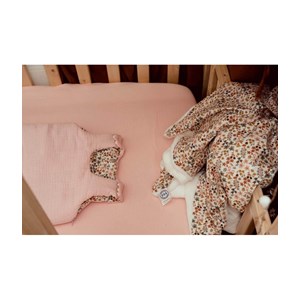 Couverture fleuri rose