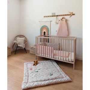 Couverture fleuri rose