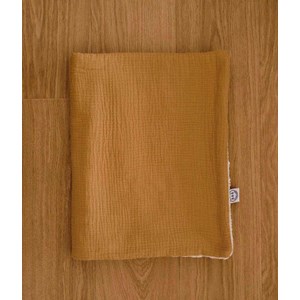 Couverture moumoute camel