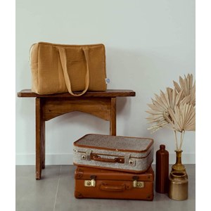 Sac à langer double gaze camel