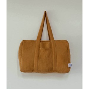 Sac à langer double gaze camel